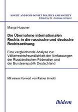 Hussner, M: Übernahme internationalen Rechts in die russisch