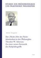 Der (Nicht-)Ort des Nichtidentischen in der Philosophie Theodor W. Adornos: Zu einer neuen Semantik des Subjektbegriffs