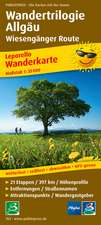 Wanderkarte Wandertrilogie Allgäu - Wiesengänger 1 : 35 000