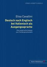 Deutsch Nach Englisch Bei Italienisch ALS Ausgangssprache