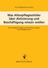 Was Altenpflegeschüler über Aktivierung und Beschäftigung wissen wollen