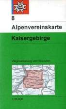 DAV Alpenvereinskarte 08 Kaisergebirge 1 : 25 000 mit Wegmarkierungen und Skirouten