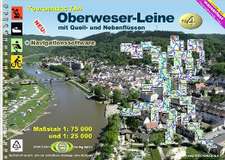 TourenAtlas 04. Oberweser-Leine Wasserwandern 1 : 75 000