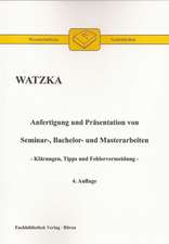 Anfertigung und Präsentation von Seminar-, Bachelor- und Masterarbeiten