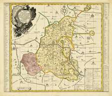 Historische Karte: Amt Wittenberg, Amt Gräfenhainichen und Amt Seyda 1749 (Plano)