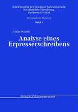 Analyse eines Erpresserschreibens