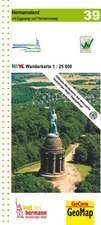 Wanderkarte Nordrhein-Westfalen 39 Hermannsland 1 : 25 000