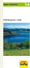 NRW Wanderkarte 14. Biggesee, Südsauerland 1:25.000