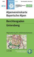 DAV Alpenvereinskarte Bayerische Alpen 22 Berchtesgaden - Untersberg 1:25 000