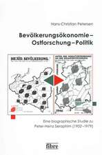 Bevölkerungsökonomie - Ostforschung - Politik