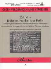 250 Jahre Jüdisches Krankenhaus Berlin