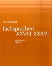 fachsprachen XXVIII-XXXVI