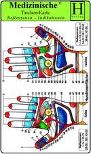 Reflexzonen Indikationen -Hände- ( 4 Karten-Set ). Medizinische Taschen-Karte