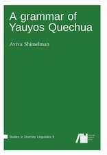 A grammar of Yauyos Quechua