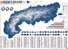 609 Skigebiete der Alpen 1 : 800.000