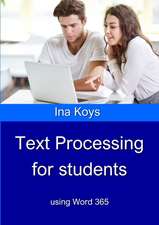 Koys, I: Text Processing for Students