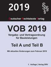 VOB 2019 Vergabe- und Vertragsordnung für Bauleistungen