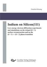 Indium on Silicon(111). Low-energy electron diffraction experiments and simulations on the striped (8 × 2) surface reconstruction and on the (4 × 1) ¿ (8 × 2) phase-transition