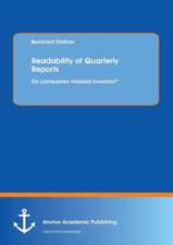 Readability of Quarterly Reports: Do companies mislead investors?