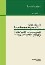 Brennpunkt Gemeinsame Agrarpolitik: Die Gap Der Eu Im Spannungsfeld Zwischen Okonomischer Ineffizienz Und Interessen Der Agrarlobby?