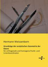 Grundzüge der analytischen Geometrie der Ebene