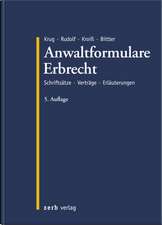 Anwaltformulare Erbrecht