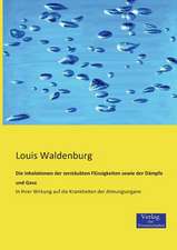 Die Inhalationen der zerstäubten Flüssigkeiten sowie der Dämpfe und Gase