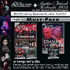 Sonic Seducer Multipack 01/23 (07-08/22+09/22) inkl. Gothic Fetisch Kalender 2023, 3CDs: Schandmaul, Depeche Mode, Rammstein, Erasure, Powerwolf uvm.