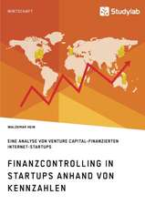 Finanzcontrolling in StartUps anhand von Kennzahlen