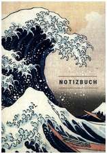 Notizbuch klein A5 liniert - Notizheft 44 Seiten 90g/m² - Softcover Hokusai 