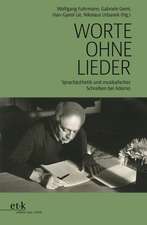 Worte ohne Lieder