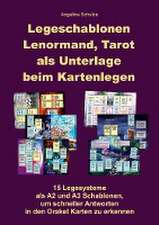 Legeschablonen Lenormand, Tarot als Unterlage beim Kartenlegen