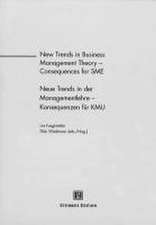 New Trends in Business Management Theory - Consequences for SME