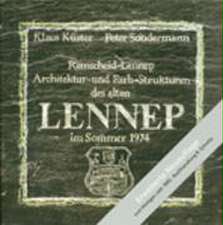 Architektur- und Farb-Strukturen des alten Lennep im Sommer 1974