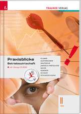 Praxisblicke - Betriebswirtschaft II HAK inkl. Übungs-CD-ROM