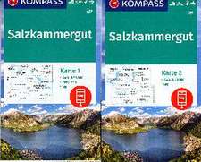 KOMPASS Wanderkarten-Set 229 Salzkammergut (2 Karten) 1:50.000