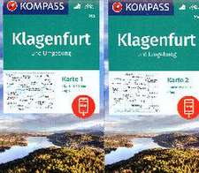 KOMPASS Wanderkarten-Set 294 Klagenfurt und Umgebung (2 Karten) 1:50.000