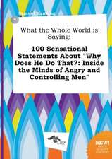 What the Whole World Is Saying: 100 Sensational Statements about Why Does He Do That?: Inside the Minds of Angry and Controlling Men