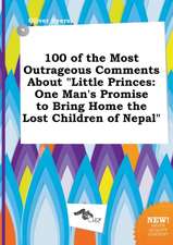 100 of the Most Outrageous Comments about Little Princes: One Man's Promise to Bring Home the Lost Children of Nepal