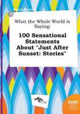 What the Whole World Is Saying: 100 Sensational Statements about Just After Sunset: Stories