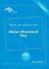 What Lay Abouts Say about Stockwell Day