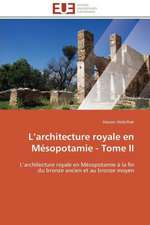 L Architecture Royale En Mesopotamie - Tome II: Approche Pheno-Corpusculaire