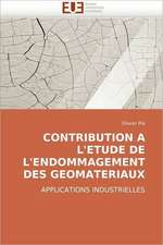 Contribution A L''Etude de L''Endommagement Des Geomateriaux