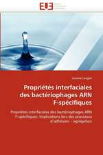 Proprietes Interfaciales Des Bacteriophages Arn F-Specifiques: Bilan Et Perspectives