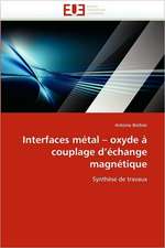 Interfaces Metal Oxyde a Couplage D'Echange Magnetique