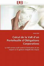 Calcul de la VaR d'un Portefeuille d'Obligations Corporatives