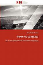 Texte et contexte