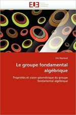 Le groupe fondamental algébrique