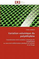 Variation Volumique Du Polyethylene: de La Propriete A L''Application