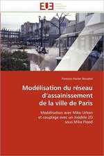 Modélisation du réseau d'assainissement de la ville de Paris